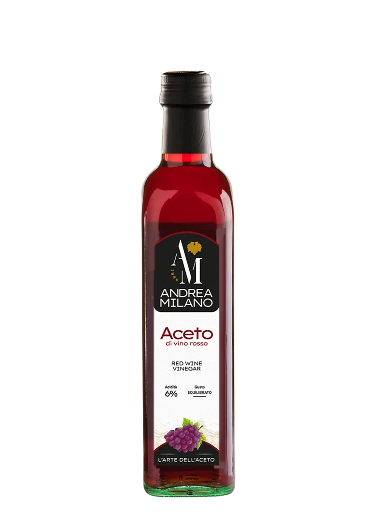 Уксус винный красный 6%, Andrea Milano, 250 мл.